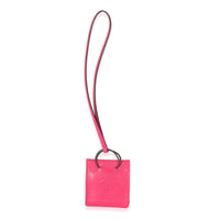 Hermès Rose Mexico Milo Lambskin Swift Shopping Bag Charm id