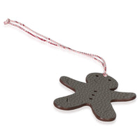 Hermès Petit H Etain Togo Gingerbread Man Charm 5