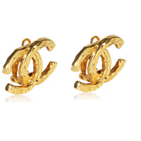 Chanel Gold Plated Vintage CC Earrings 2