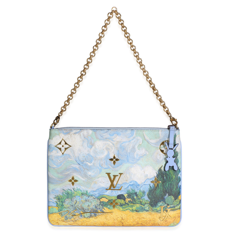 Louis Vuitton x Jeff Koons Masters Van Gogh Canvas Pochette Clutch Handbag id