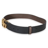 Gucci Black Calfskin Interlocking G Buckle Belt 90/36 2