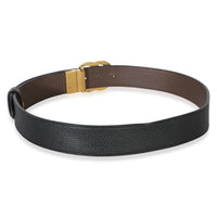 Gucci Black Calfskin Interlocking G Buckle Belt 90/36 3
