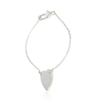 Gucci Sterling Silver Trademark Heart Bracelet 2
