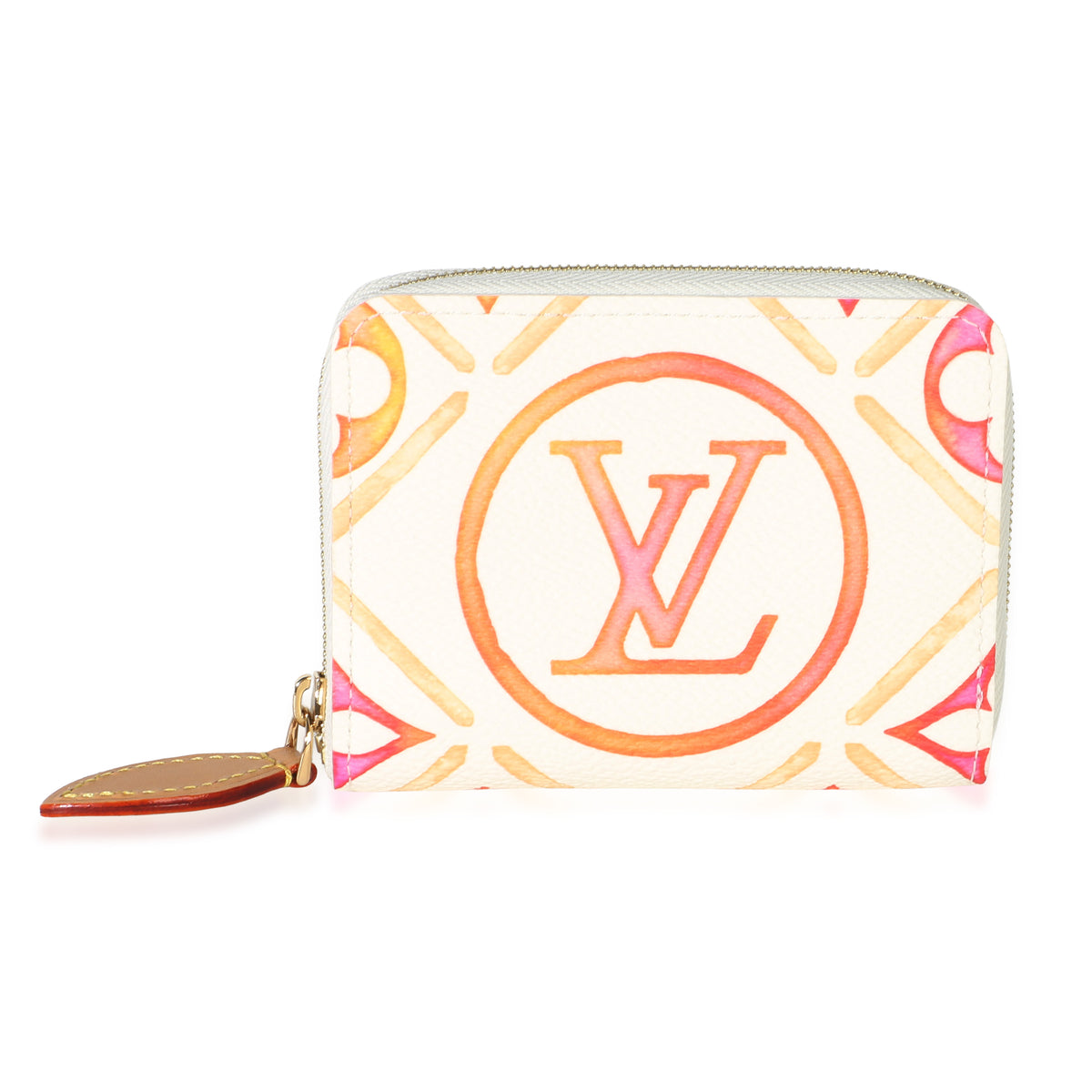 Louis Vuitton Coral Canvas LV By The Pool Zippy Coin Purse Wallet id