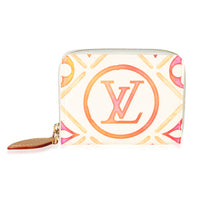 Louis Vuitton Coral Canvas LV By The Pool Zippy Coin Purse Wallet id