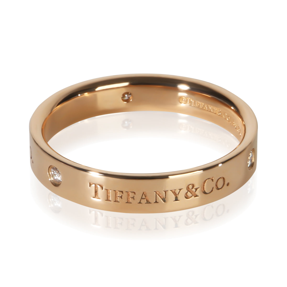 Tiffany & Co. Rose Gold Diamond T&Co. Band 2