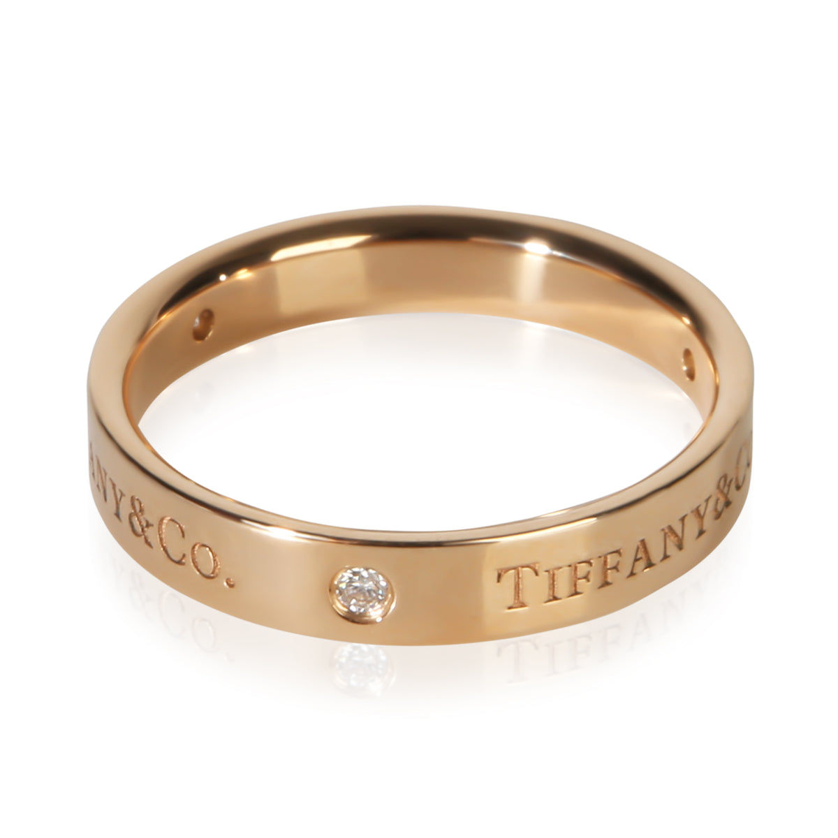 Tiffany & Co. Rose Gold Diamond T&Co. Band 3