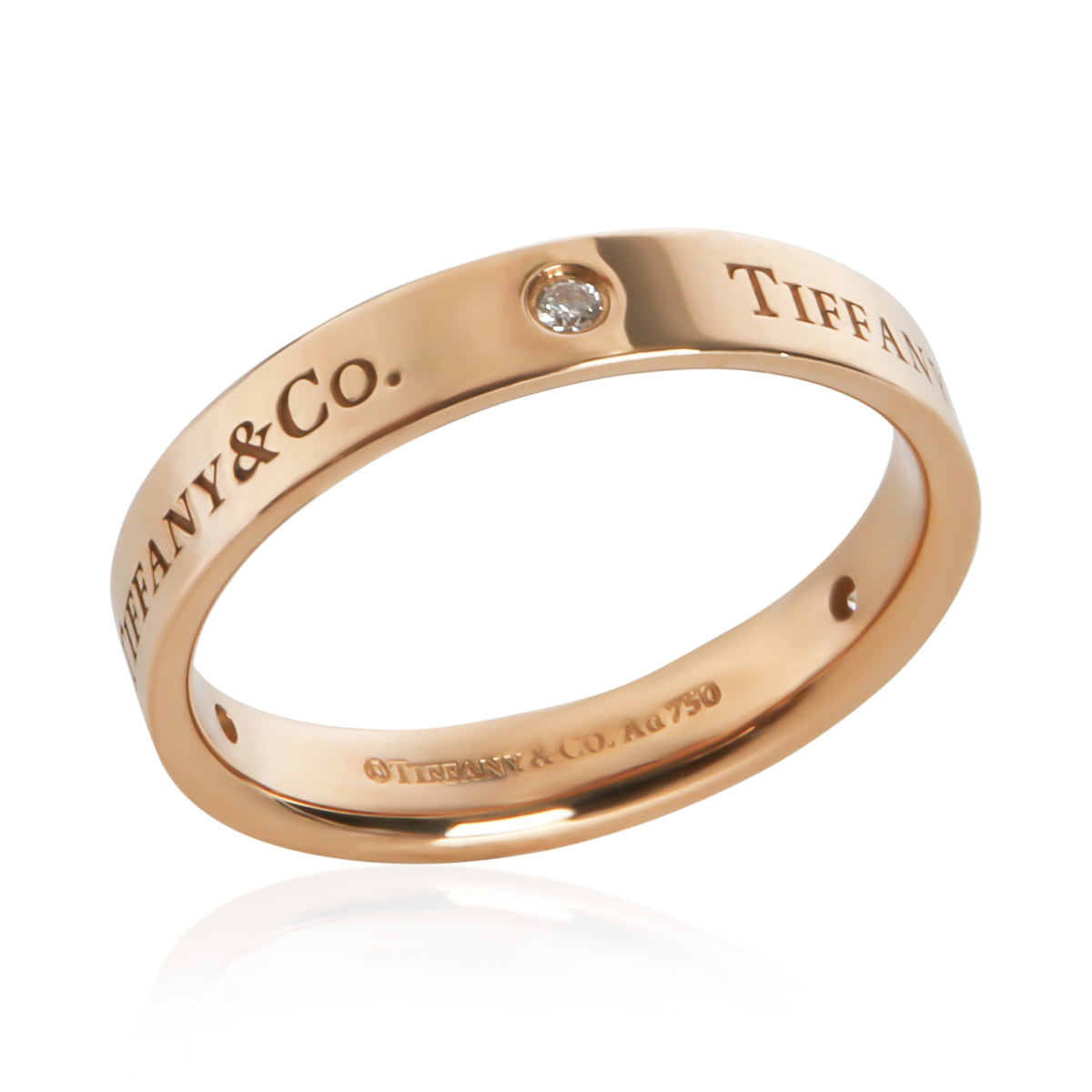 Tiffany & Co. Rose Gold Diamond T&Co. Band 4