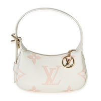 Louis Vuitton Latte White Chamallow Pink Monogram Empreinte Mini Moon Handbag id
