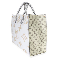 Louis Vuitton Kaki Beige Giant Monogram Canvas Onthego GM Handbag 2