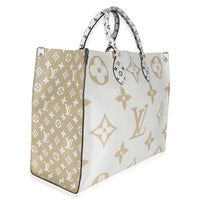 Louis Vuitton Kaki Beige Giant Monogram Canvas Onthego GM Handbag 3