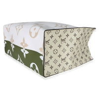 Louis Vuitton Kaki Beige Giant Monogram Canvas Onthego GM Handbag 6