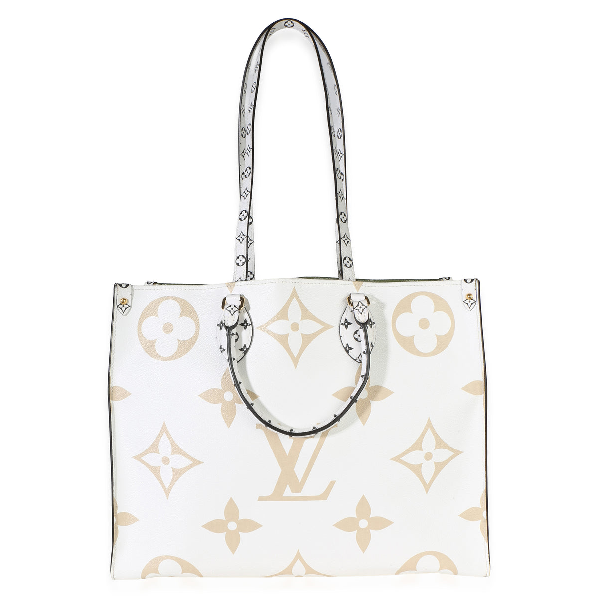 Louis Vuitton Kaki Beige Giant Monogram Canvas Onthego GM Handbag 8