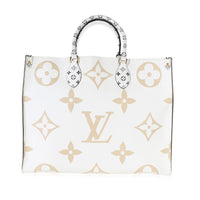 Louis Vuitton Kaki Beige Giant Monogram Canvas Onthego GM Handbag id