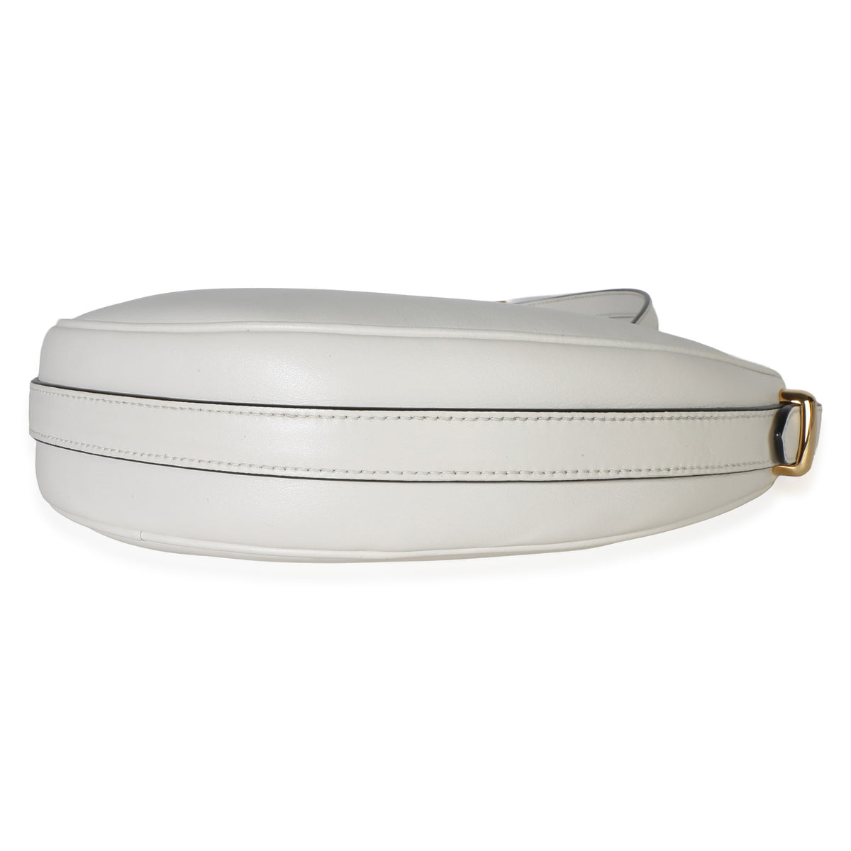 Prada White Soft Calfskin Small Arque Shoulder Bag Handbag 6
