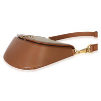 Saint Laurent Natural Tan Canvas Calfskin Mini Voltaire Top Handle Bag Handbag 6