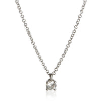 Tiffany & Co. Platinum Diamond Solitaire Pendant fv