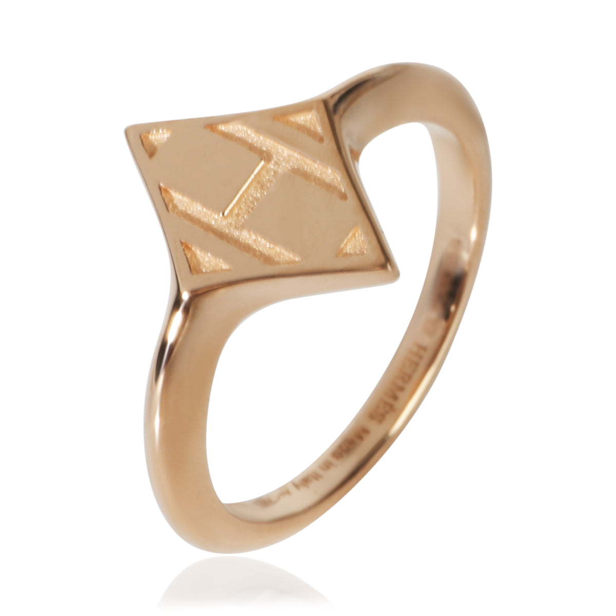 Hermès Rose Gold Gambade H Ring 4