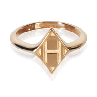 Hermès Rose Gold Gambade H Ring fv