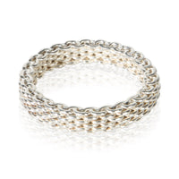 Tiffany & Co. Sterling Silver Somerset Mesh Ring 3