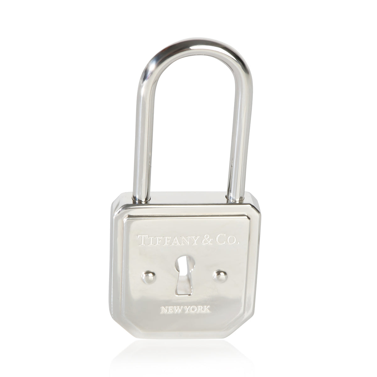 Tiffany & Co. Sterling Silver Return To Tiffany Lock Key Ring fv