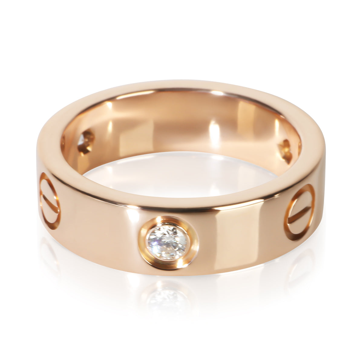 Cartier Rose Gold Diamond Love Ring 3
