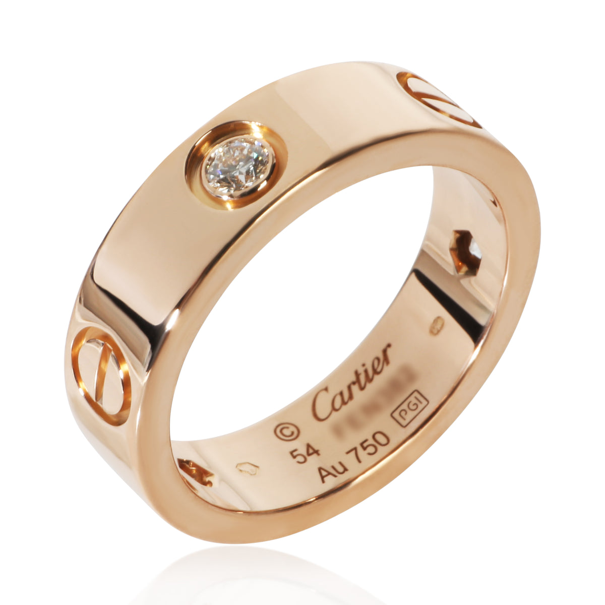 Cartier Rose Gold Diamond Love Ring 4