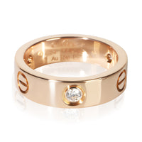 Cartier Rose Gold Diamond Love Ring fv