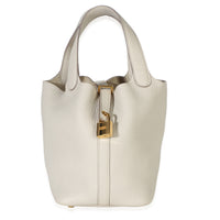Hermès Craie Clemence Picotin Lock 18 GHW Handbag id