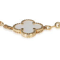 Van Cleef & Arpels Yellow Gold Mother Of Pearl Vintage Alhambra Bracelet 5