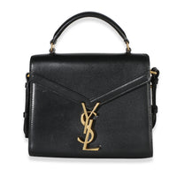 Saint Laurent Black Smooth Calfskin Mini Cassandra Top Handle Bag Handbag id