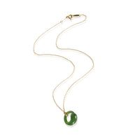 Tiffany & Co. Yellow Gold Jade Elsa Peretti Eternal Circle Pendant 3