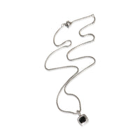 David Yurman Sterling Silver Onyx and Diamond Petite Albion Pendant 3