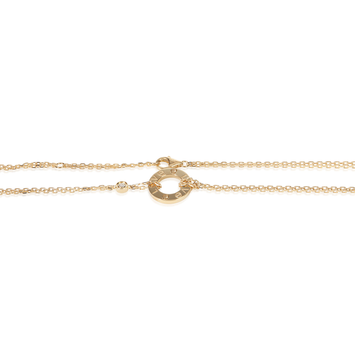 Cartier Yellow Gold Diamond Love Necklace 2
