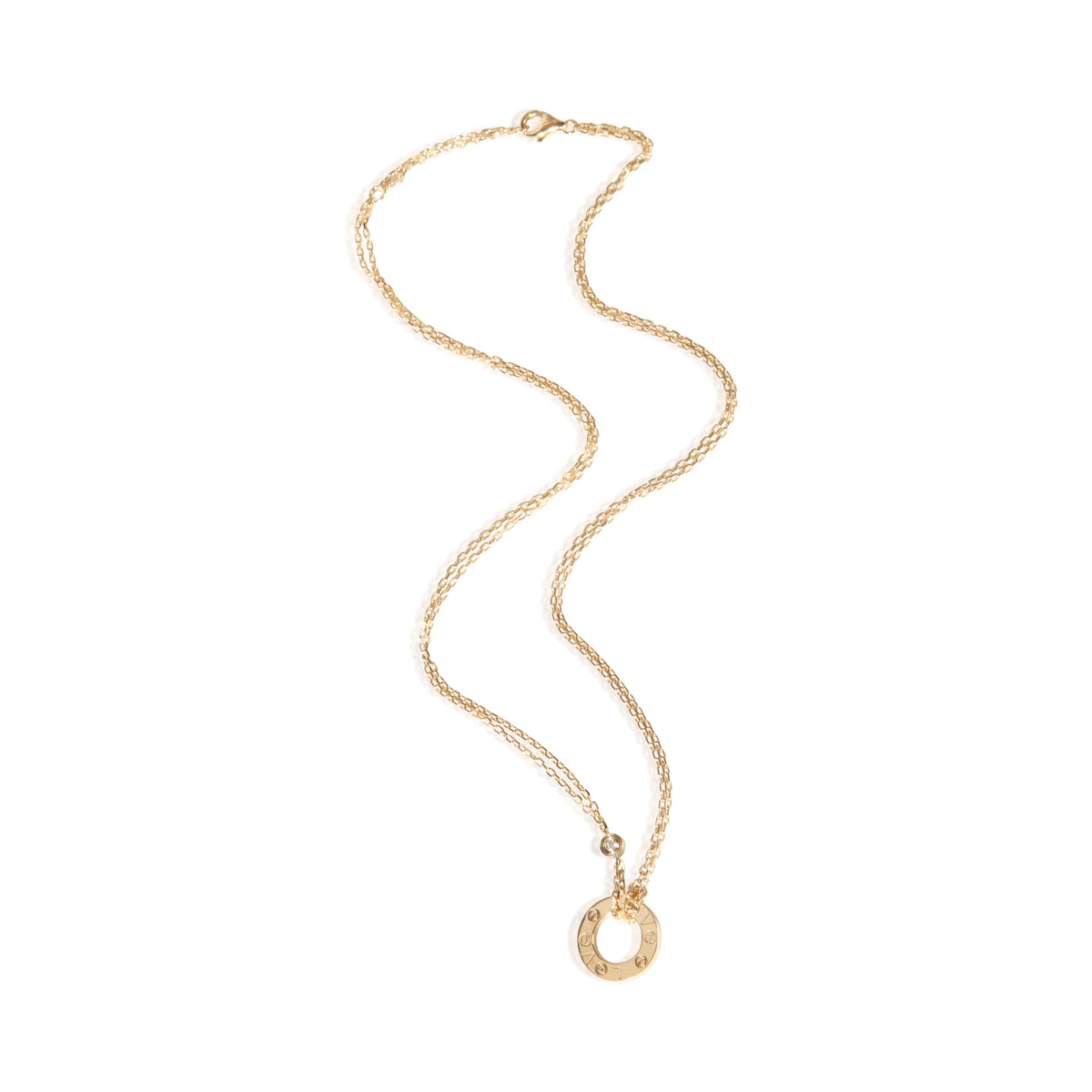 Cartier Yellow Gold Diamond Love Necklace 3