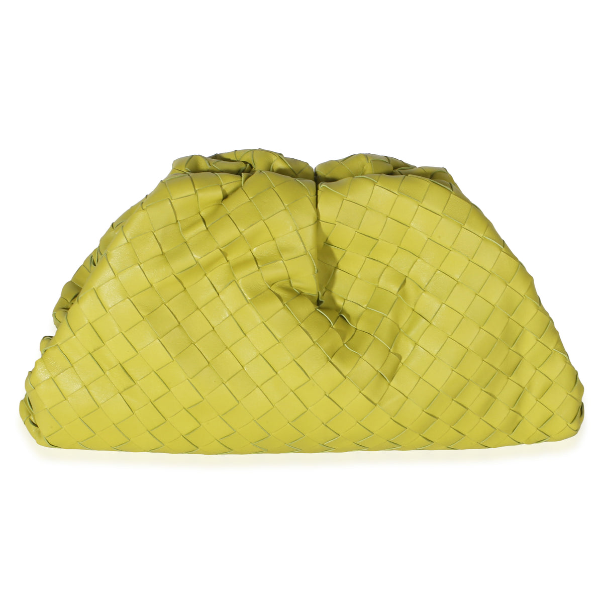 Bottega Veneta Acid Kiwi Nappa Maxi Intrecciato Teen Pouch Handbag 4