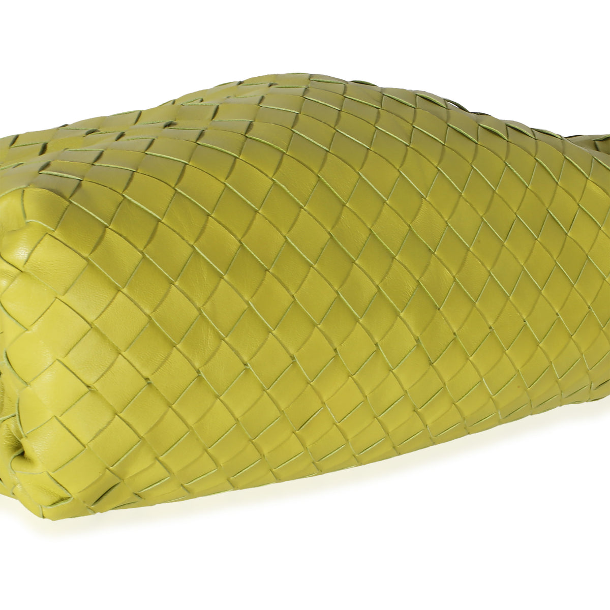 Bottega Veneta Acid Kiwi Nappa Maxi Intrecciato Teen Pouch Handbag 7