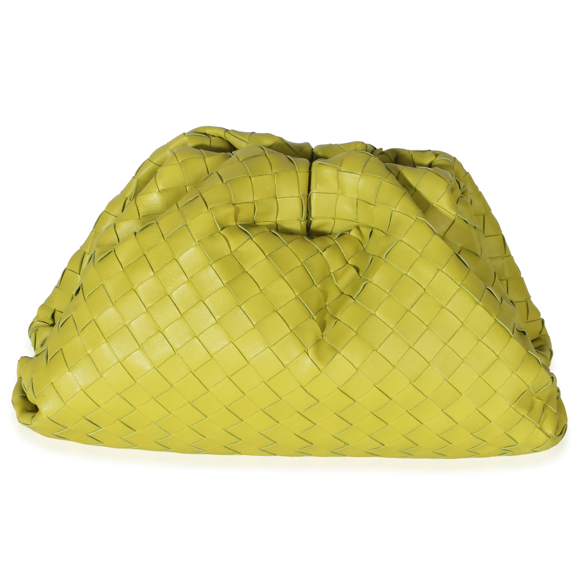 Bottega Veneta Acid Kiwi Nappa Maxi Intrecciato Teen Pouch Handbag id