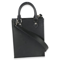 Louis Vuitton Black Epi Petit Sac Plat Handbag 5