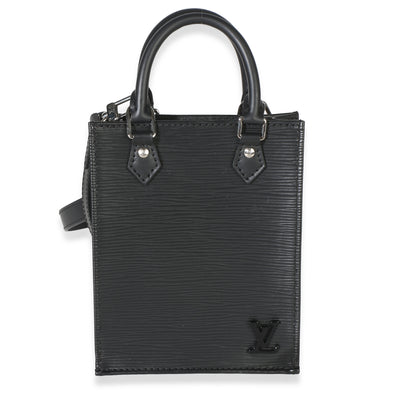 Louis Vuitton Black Epi Petit Sac Plat Handbag id