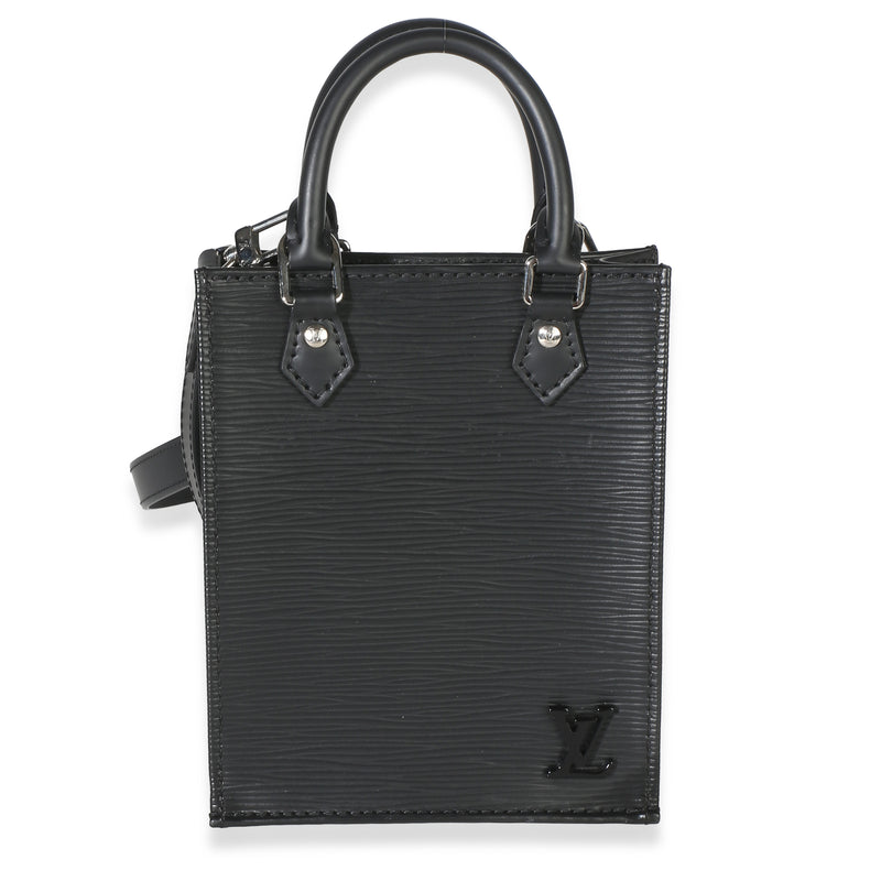 Louis Vuitton Black Epi Petit Sac Plat Handbag id