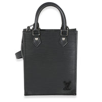 Louis Vuitton Black Epi Petit Sac Plat Handbag id