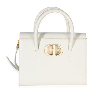Christian Dior White Calfskin Small St. Honore Tote Handbag id