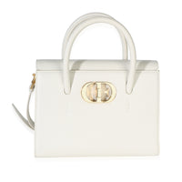 Christian Dior White Calfskin Small St. Honore Tote Handbag id
