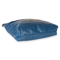 Chanel Blue Shaded Quilted Calfskin Medium  22 Hobo Handbag 7