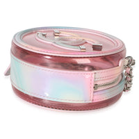 Chanel Pink Lambskin PVC Filigree Round Clutch With Chain Handbag 6