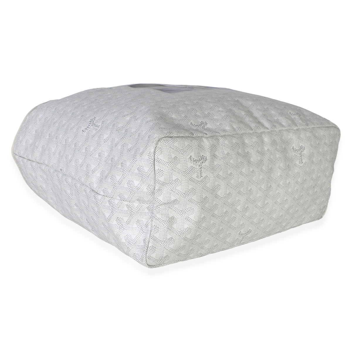 Goyard White ine Canvas Bulldog Saint Louis PM Handbag 7