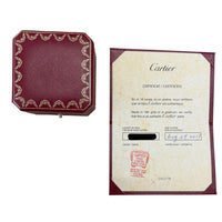 Cartier White Gold Diamond Tank Francaise Ring box
