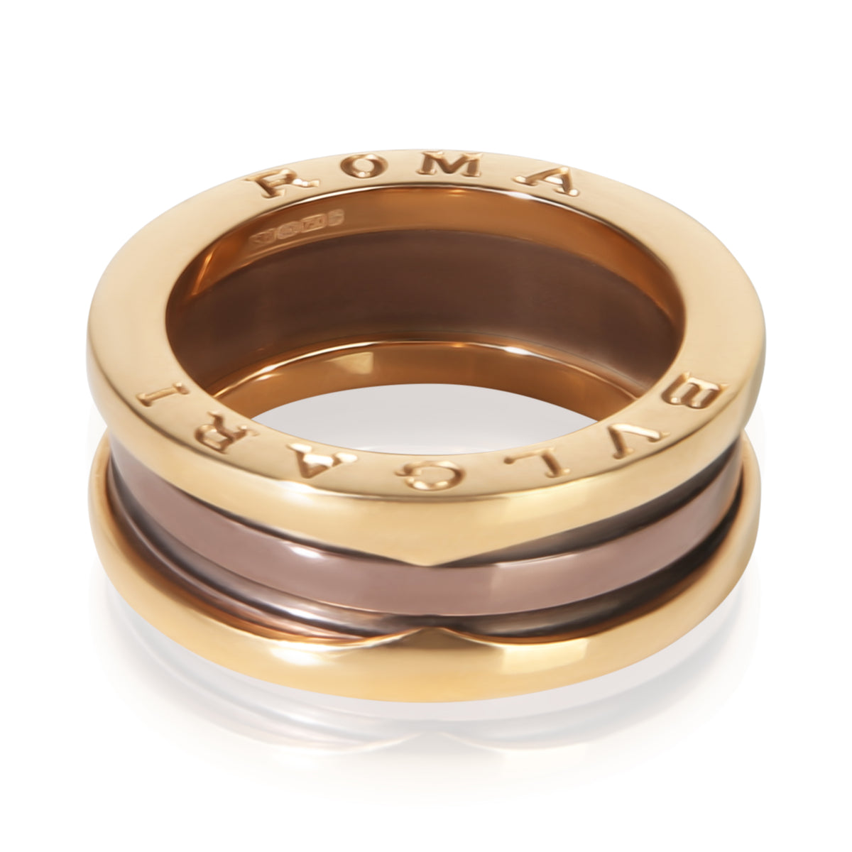 BVLGARI Rose Gold & Bronze Metal B.zero1 Ring 3