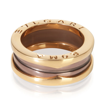 BVLGARI Rose Gold & Bronze Metal B.zero1 Ring fv
